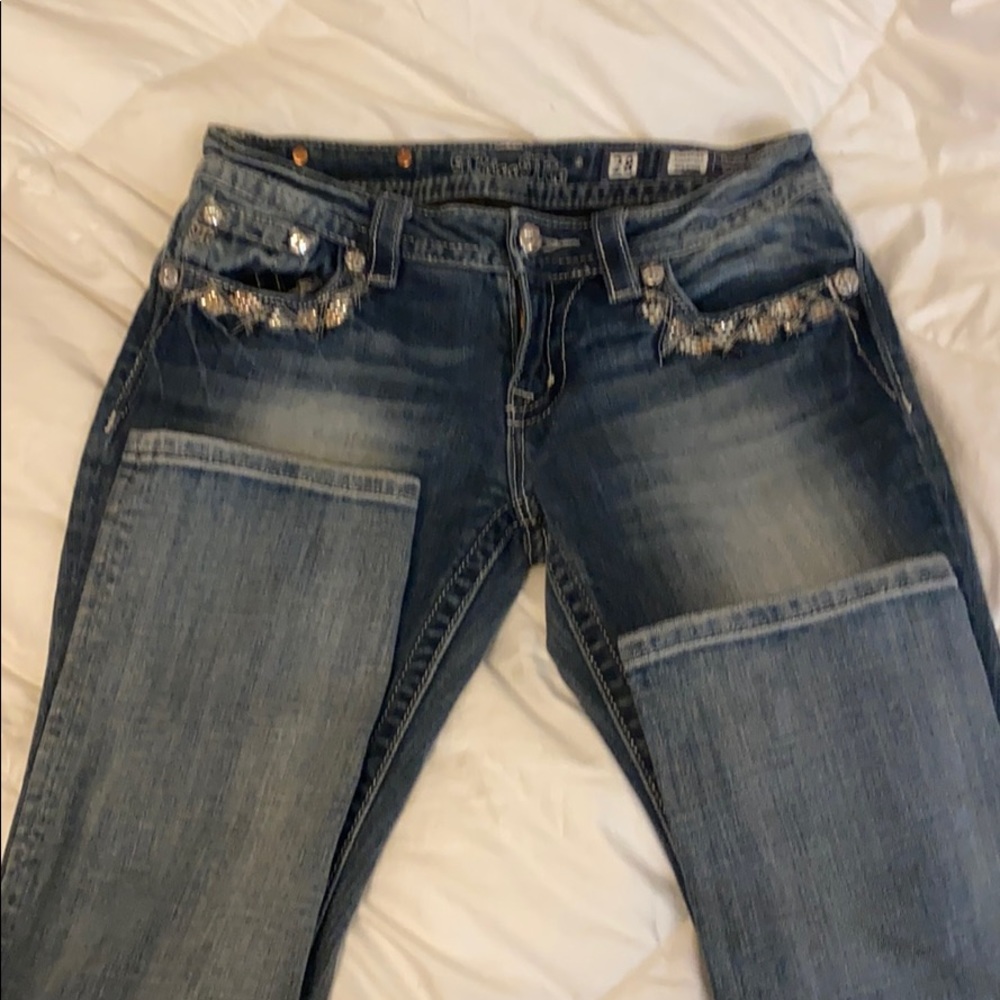 Miss me 28 signature straight 31 inseam